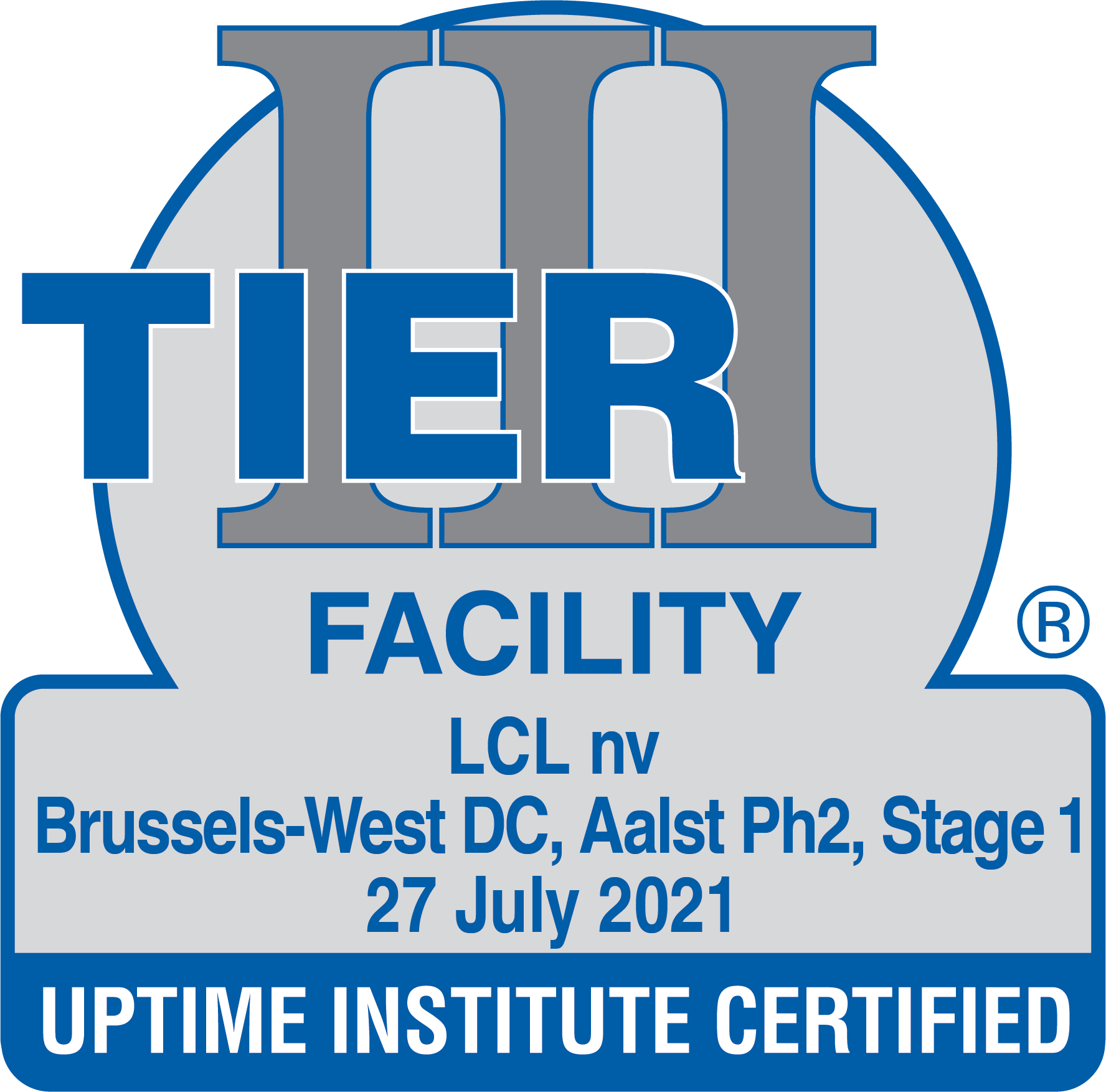 TIER III centre de données - Facility Uptime Institute Certified