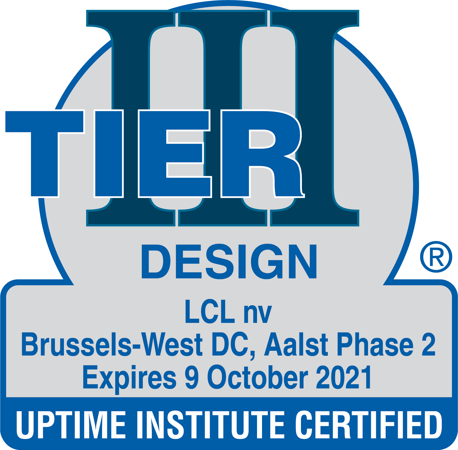 TIER III centre de données - Design Uptime Institute Certified