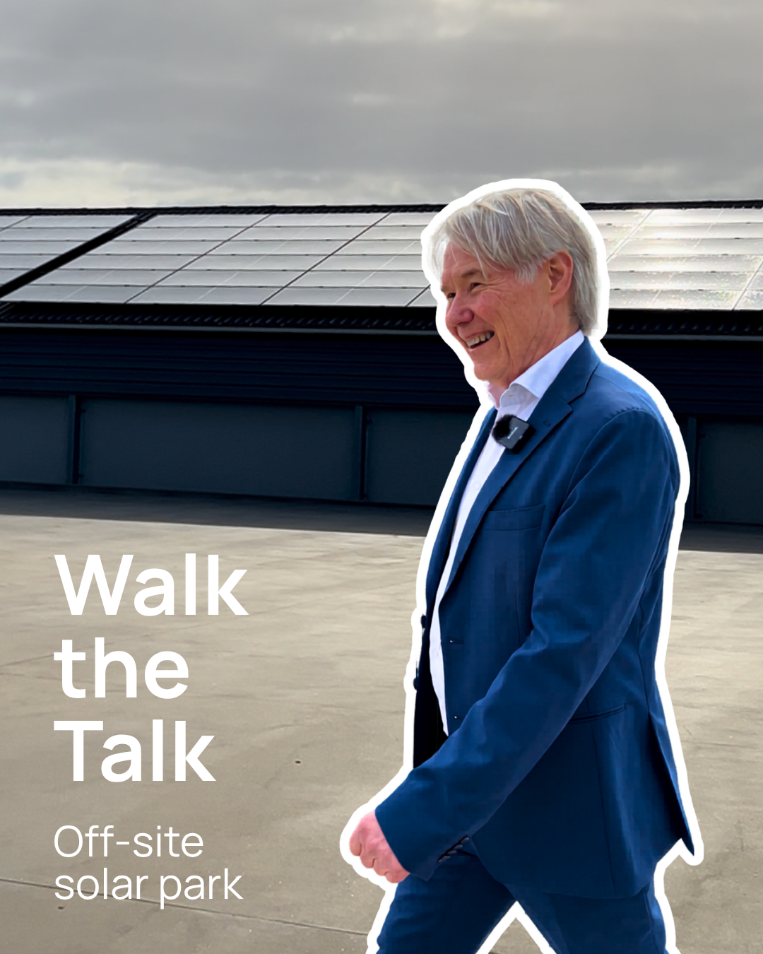 Solar park and battery storage with Laurens